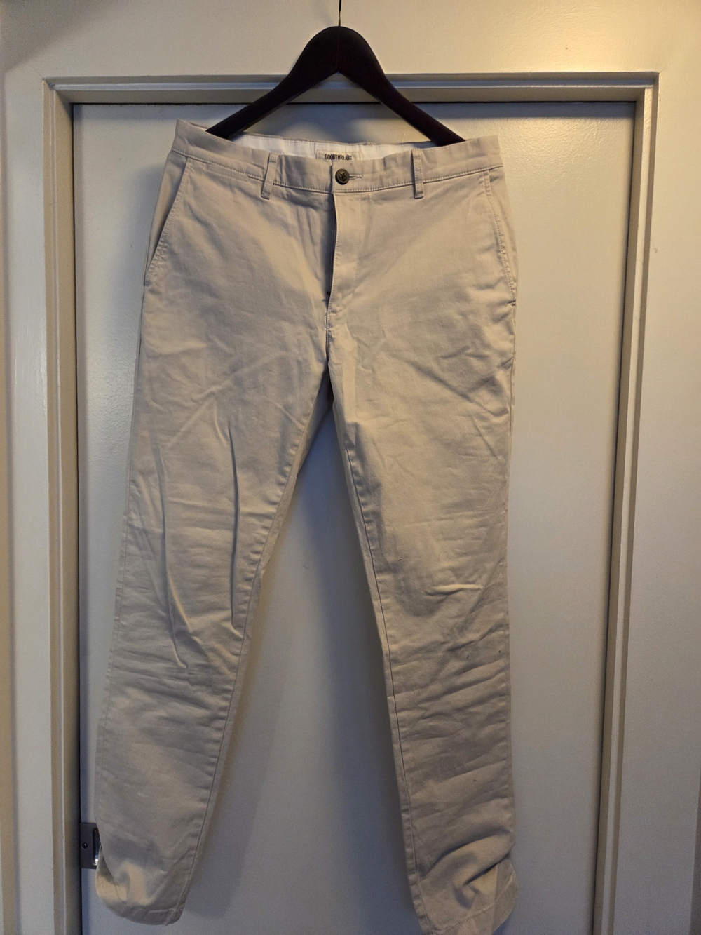 Goodthreads Slim Chinos in Cream